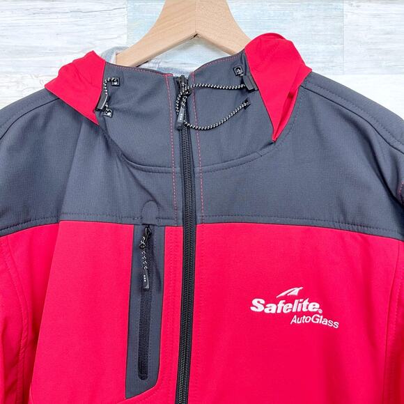 Safelite AutoGlass Elevate SoftShell Jacket Red Employee Work Uniform Mens 4XL - Picture 2 of 7